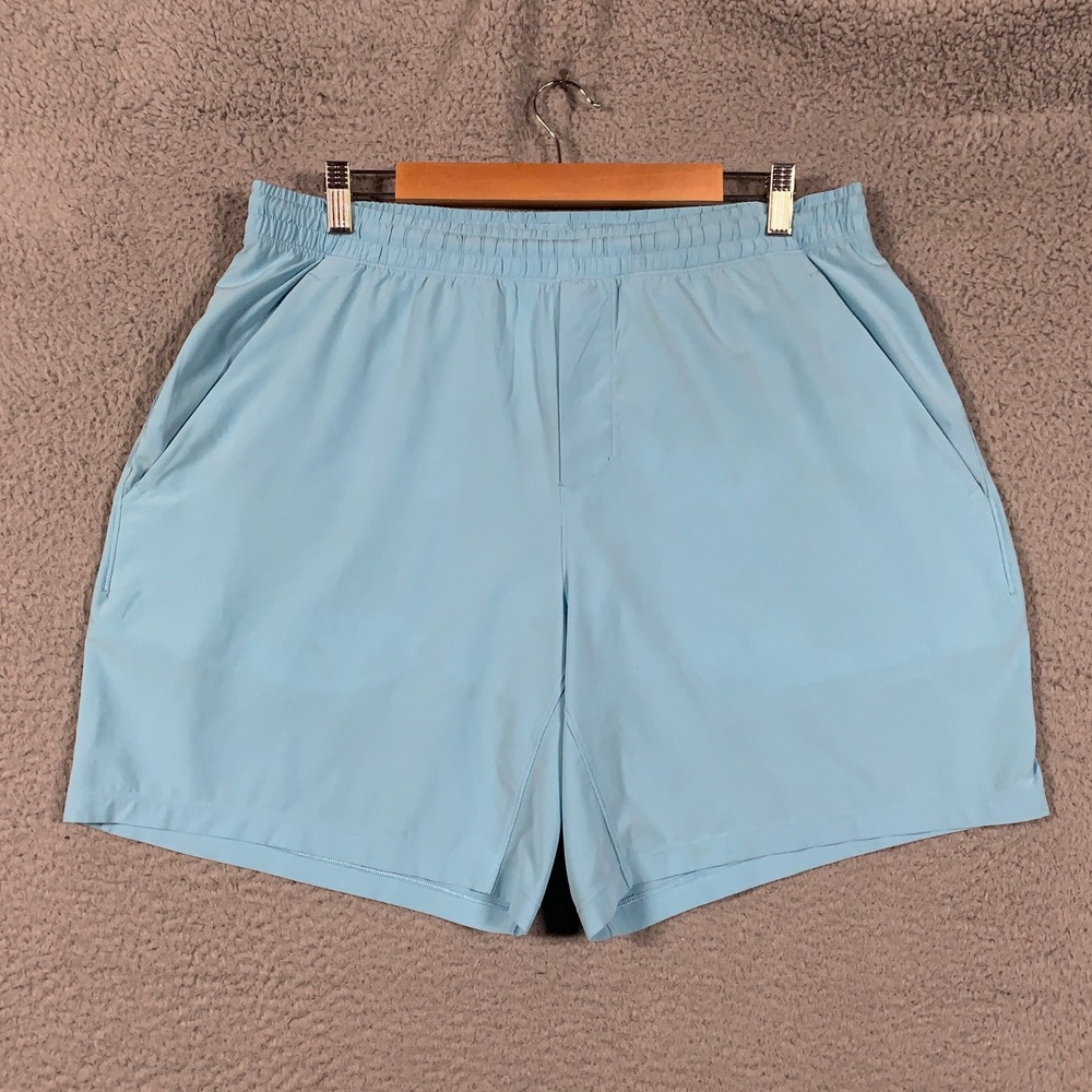 Lululemon Pace Breaker Shorts Men's XL Blue Athletic Running Training 7" Lined